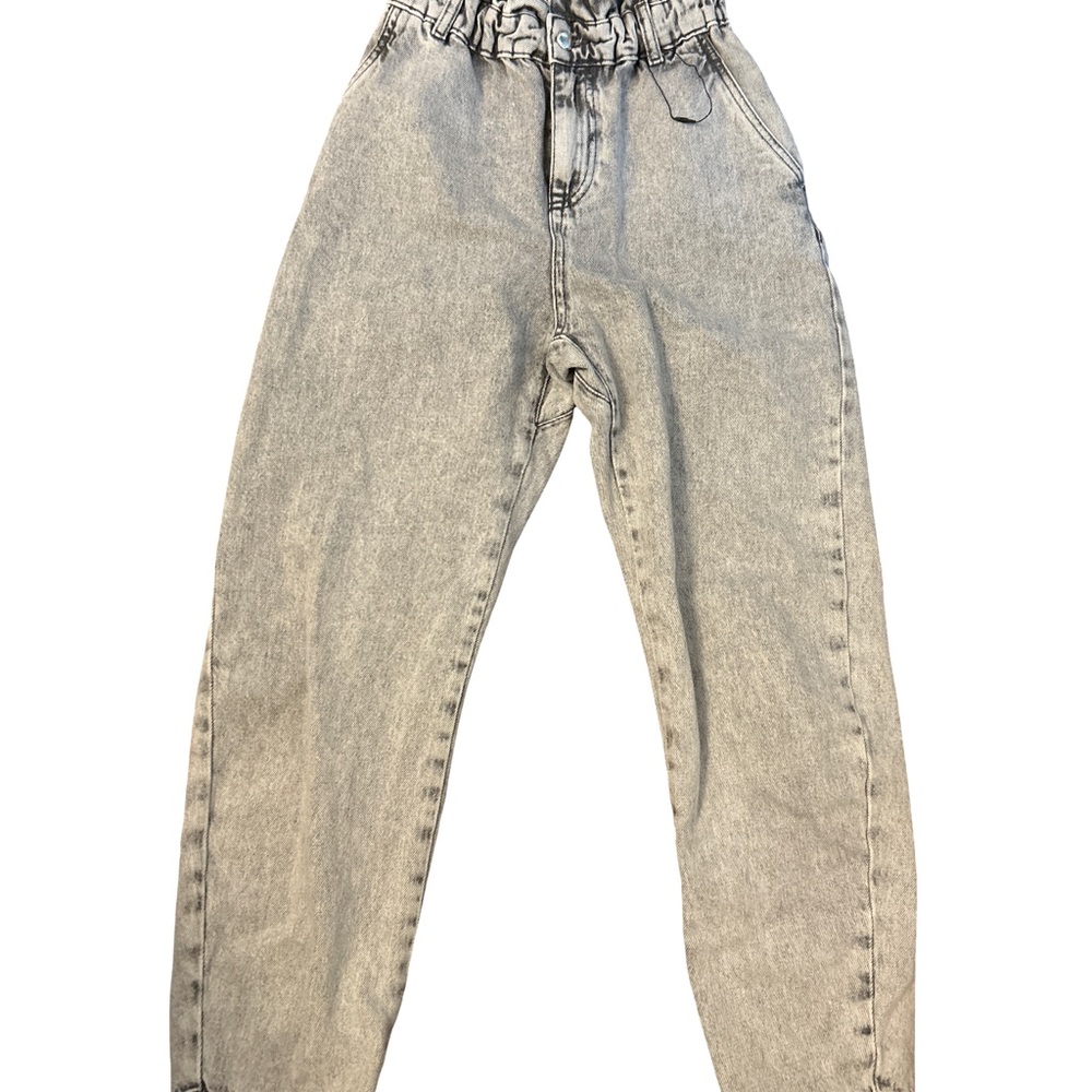 High-Waisted soft Acid Wash Jeans